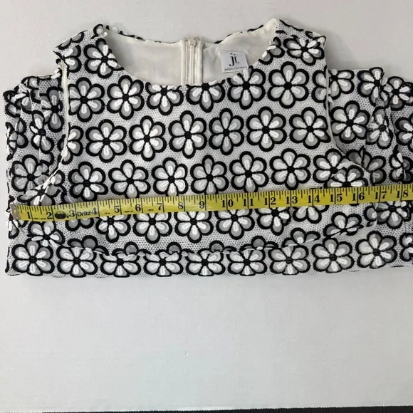 Julia Jordan Daisy Dress/Black & White/Sleeveless/Lined/Sheath/Elegant/Sz 6 - Picture 8 of 11